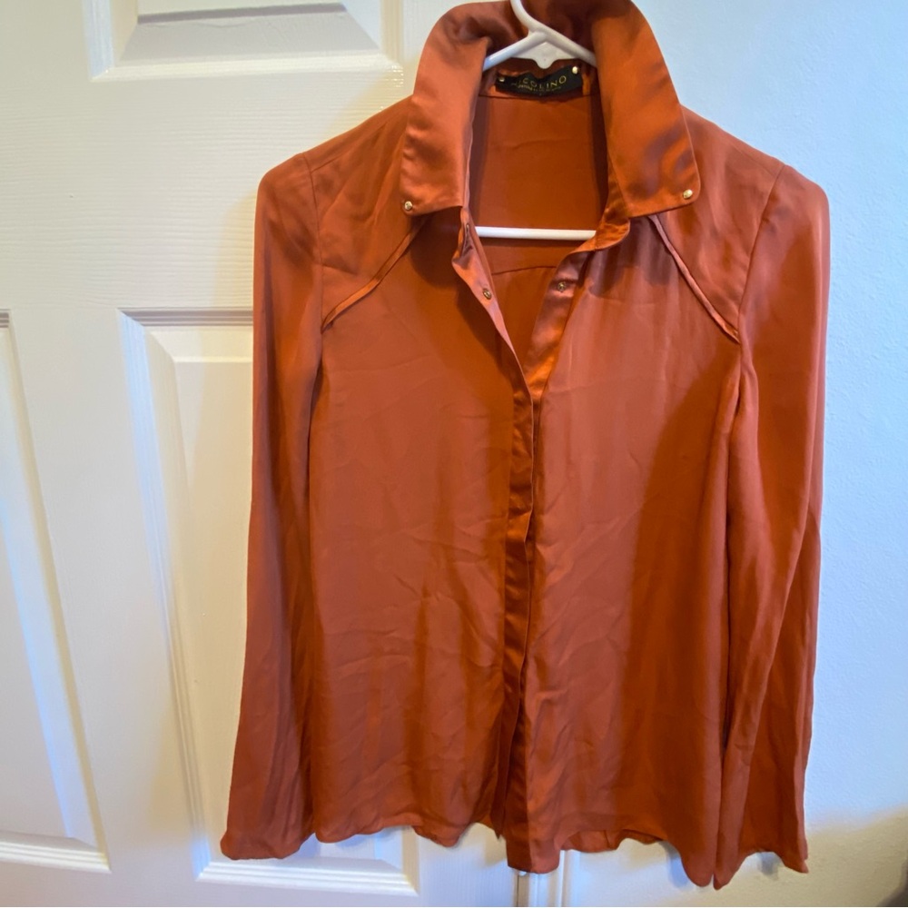 100% Silk Button Down - image 2